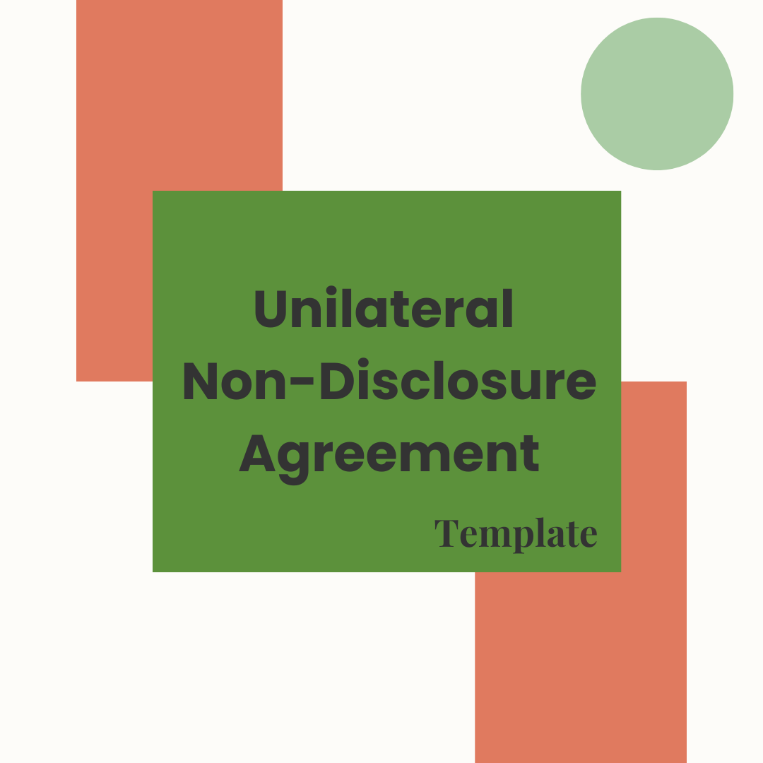 Unilateral Non-disclosure Agreement