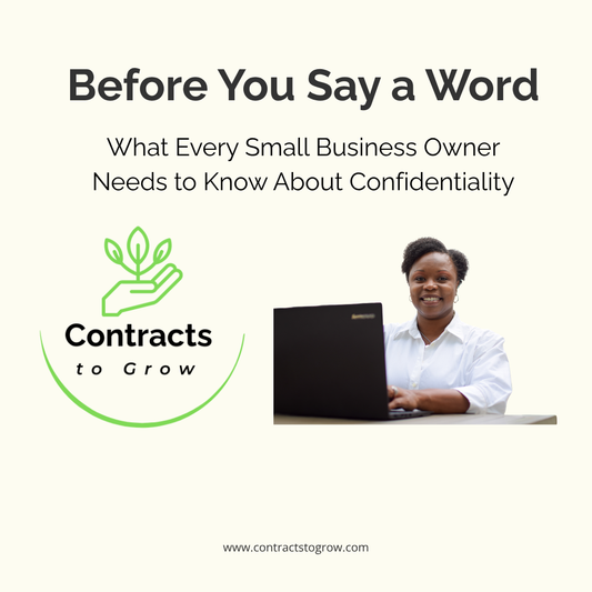 Before You Say a Word:  Small Business Confidentiality Agreement Guide