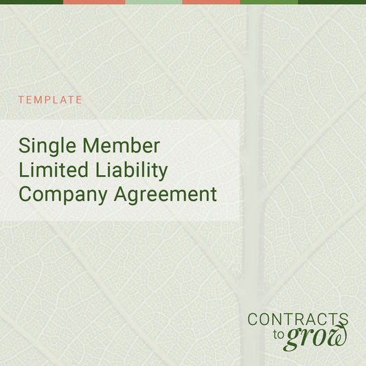 Single Member LLC Agreement