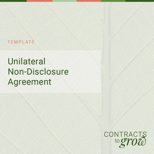 Unilateral Non-disclosure Agreement