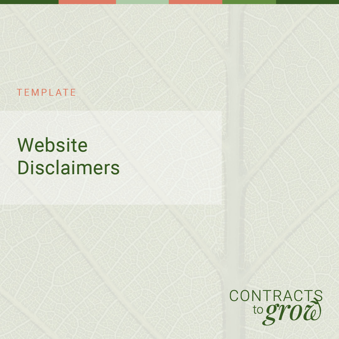 Website Disclaimers