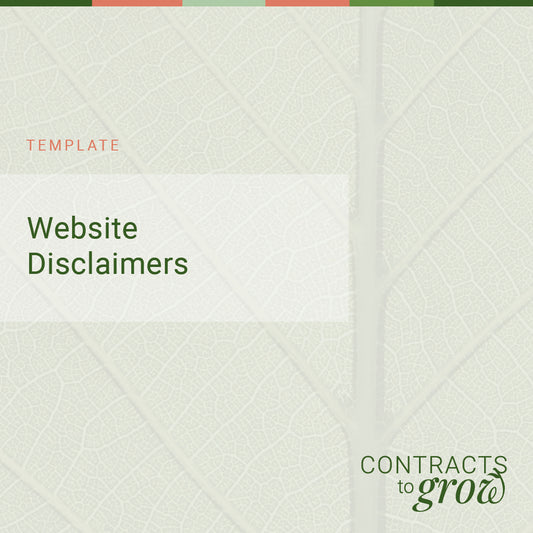 Website Disclaimers