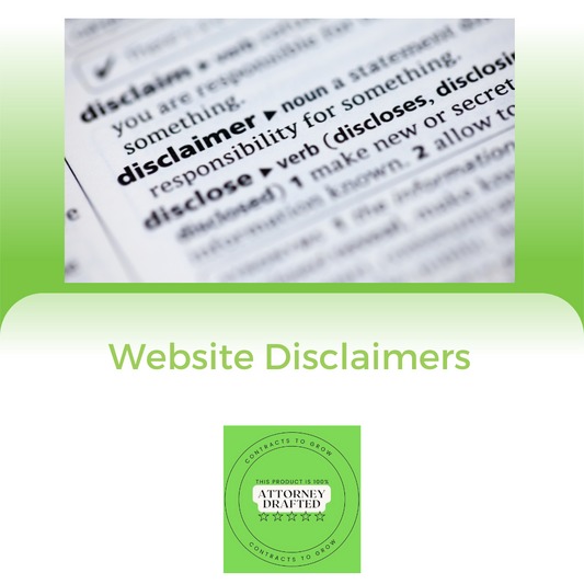 Website Disclaimers (with video)
