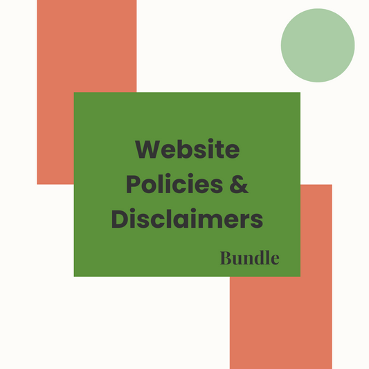 Website Policies + Disclaimers Bundle